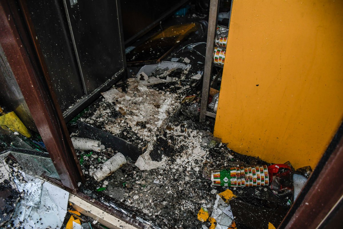 Так выглядит МАФ с уличной едой после пожара Так выглядит МАФ с уличной едой после пожара