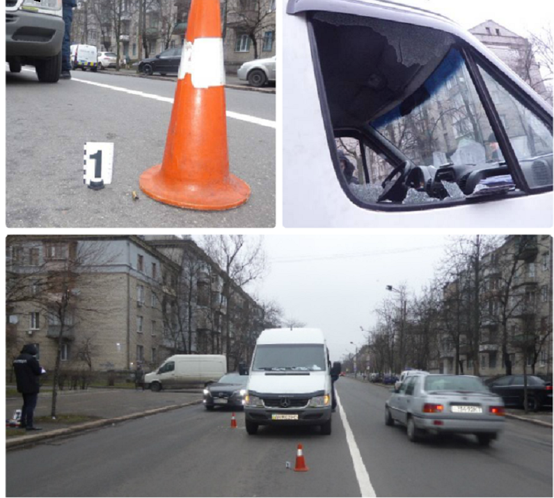 В Киеве разыскивают автохама, который обстрелял микроавтобус и сбежал 1