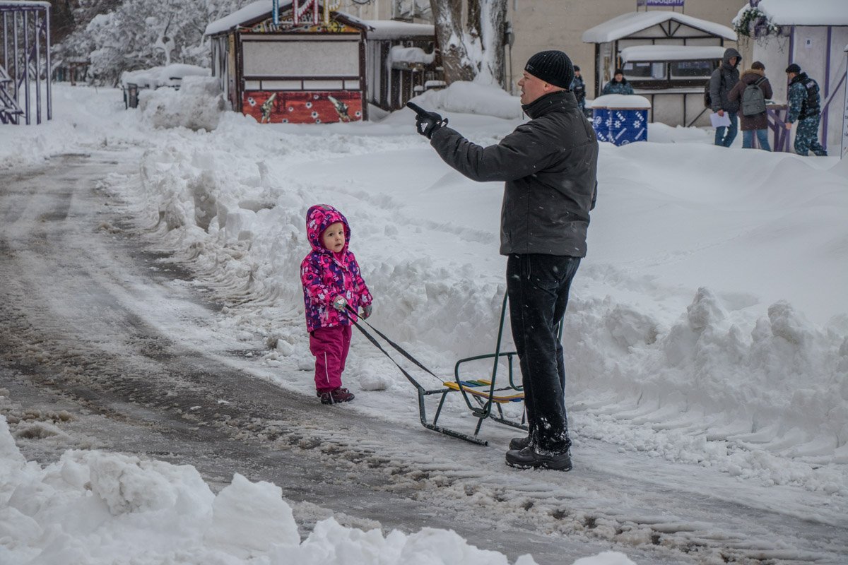 ...На санках домой доедем или на метро?