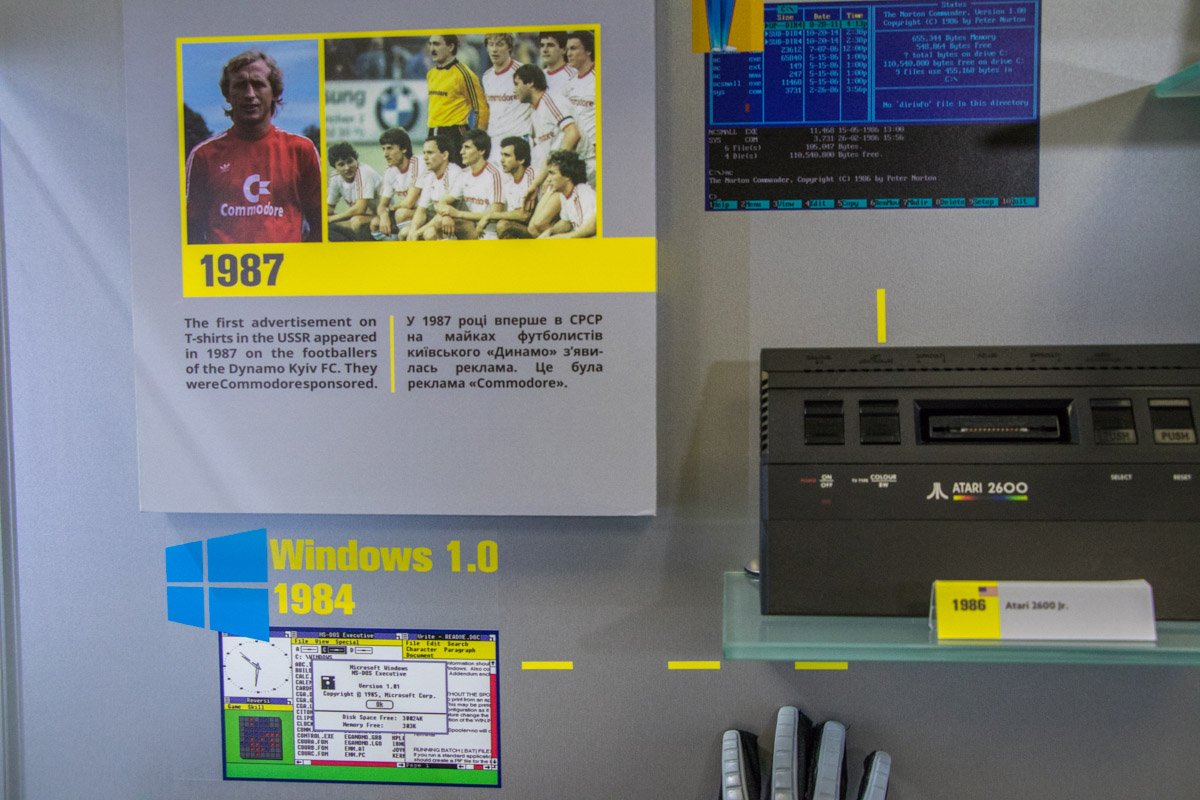 Реклама Commodore на футболках украинских спортсменов 