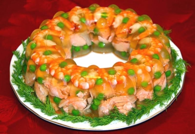 Заливное из морепродуктов