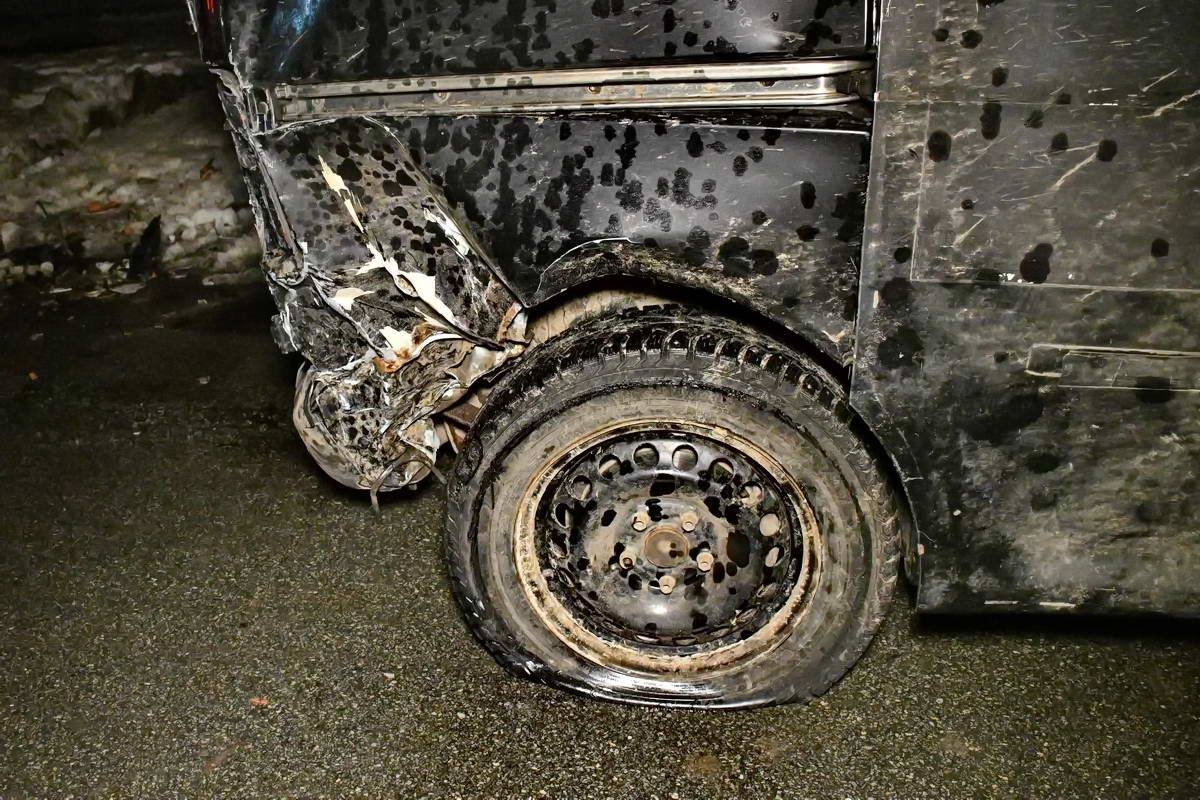 Volkswagen вылетел на встречку