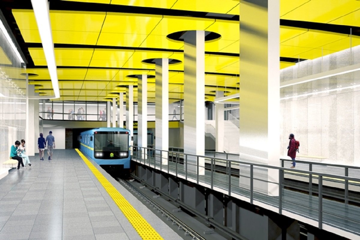 Проект станции метро «Проспект Правды» изнутри