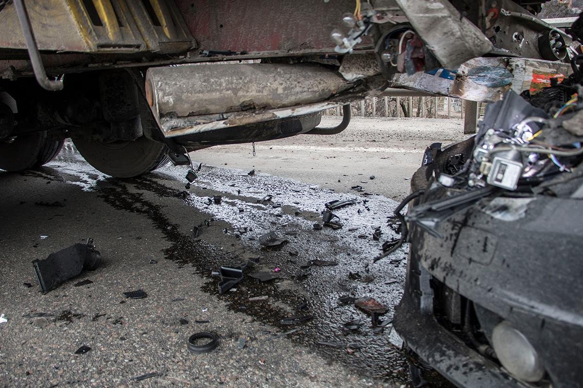 Водитель Audi не рассчитала дистанцию 