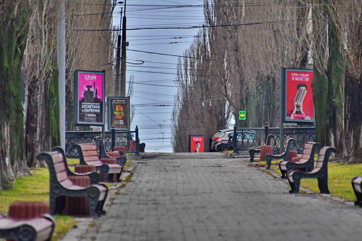 Пустынный бульвар Тараса Шевченко Пустынный бульвар Тараса Шевченко