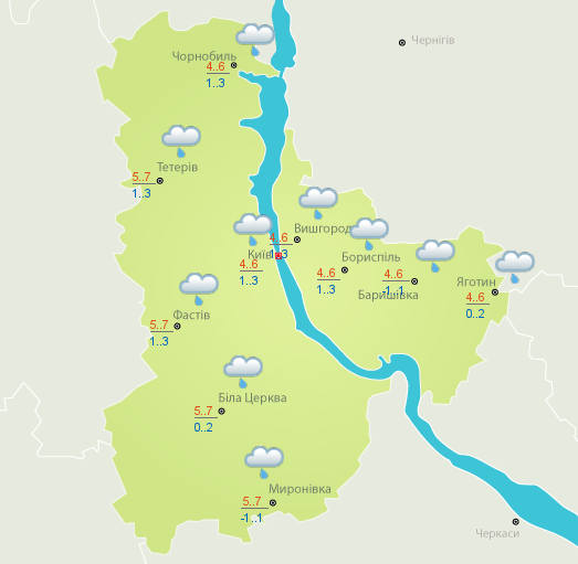 Погода на 6 января в Киеве Погода на 6 января в Киеве