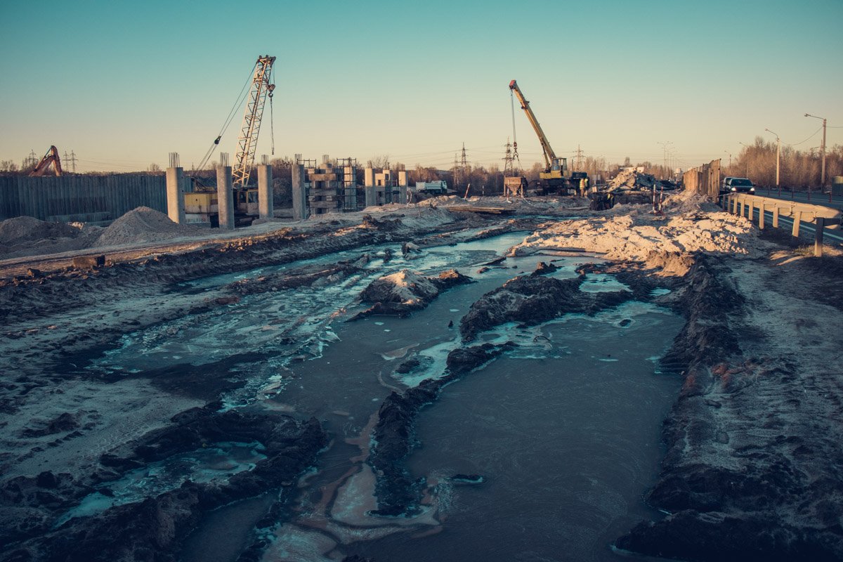 После дождя здесь образовались реки 