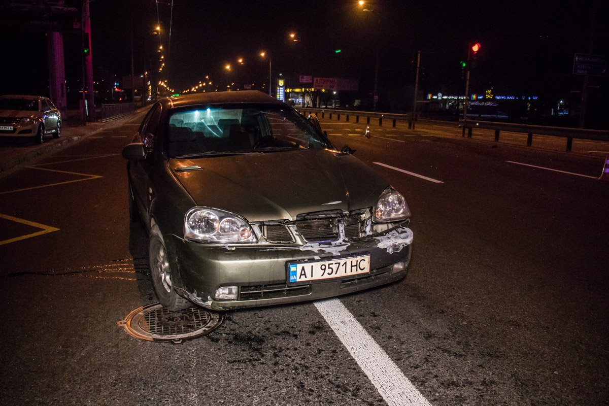 Водитель легковушки в больнице