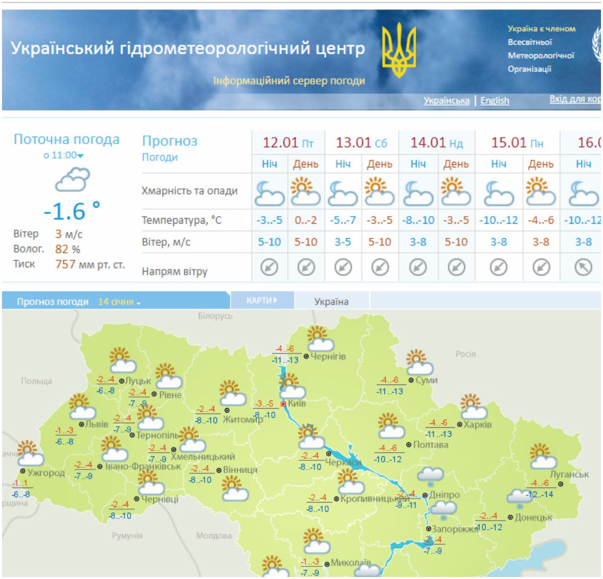 Прогноз погоды на 14 января 2018 года Прогноз погоды на 14 января 2018 года