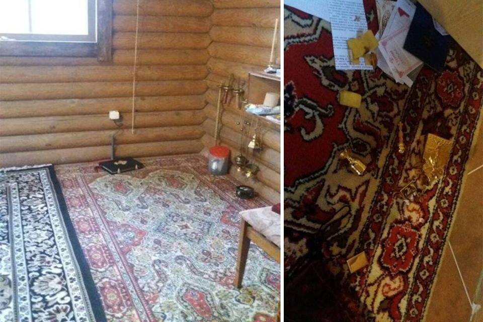 Святые дары в храме разбросали по полу Святые дары в храме разбросали по полу