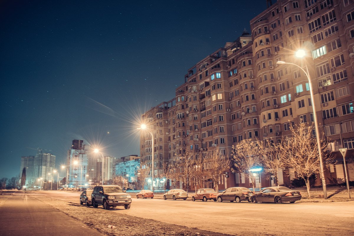 Предутреннее затишье в многоэтажках