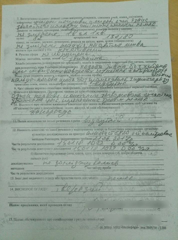Появился алкотест хирурга, обвиненного в "нетрезвом" приеме ребенка под Киевом 2