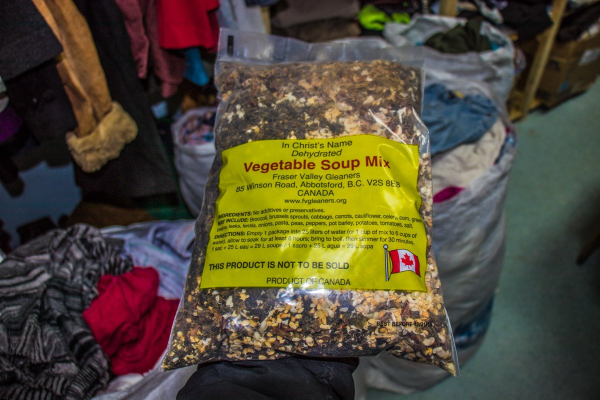 Сухой суп - гуманитарная помощь