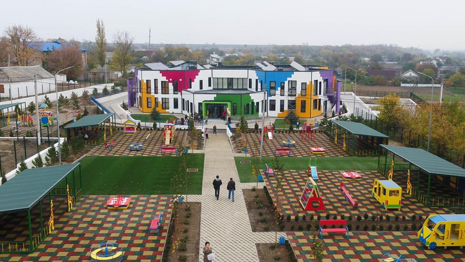Детский садик в Подгородном. Это не визуализация, а реальное фото готового объекта