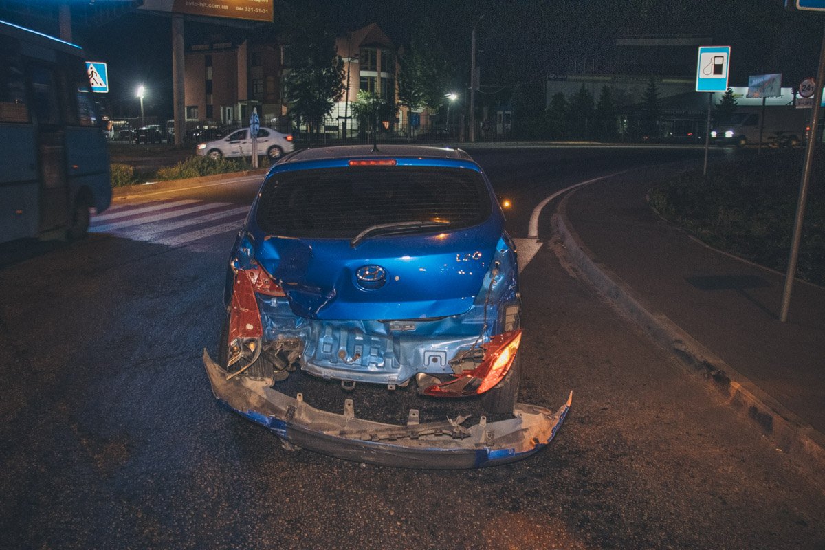 ДТП случилось на поворота в сторону Вишневого 