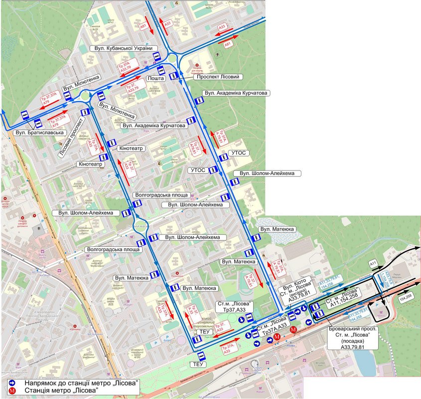Новая схема движения общественного транспорта