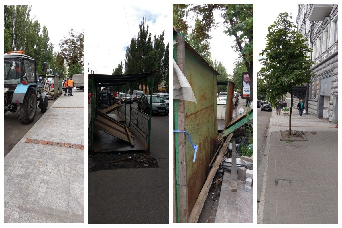 Коммунальные работники демонтировали пешеходную галерею Коммунальные работники демонтировали пешеходную галерею