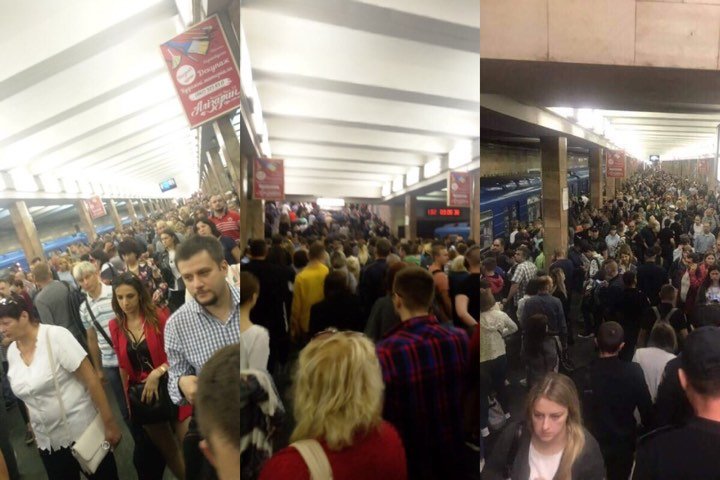 В пятницу, 12 июля, в Киеве на метро "Оболонь" пассажир упал на колею