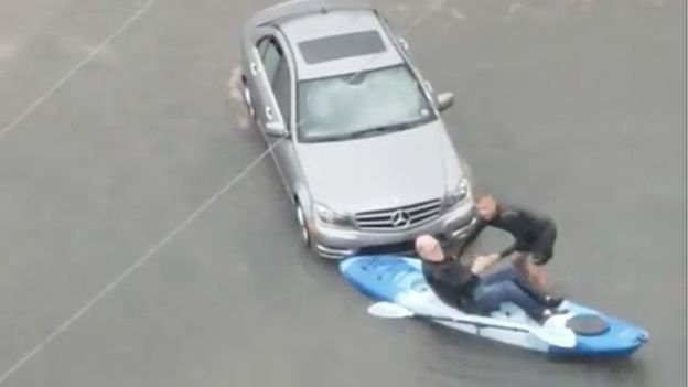 Несмотря на то, что "Барри" еще не пришел на территорию США, наводнения в Луизианне уже начались