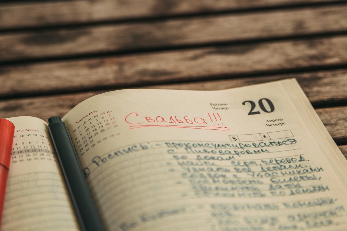 В планировке свадьбы пары около 80 пунктов