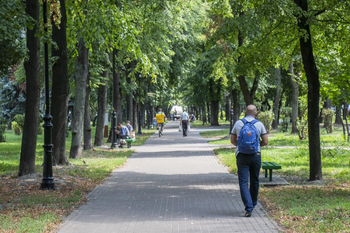 В парке тихо и спокойно В парке тихо и спокойно