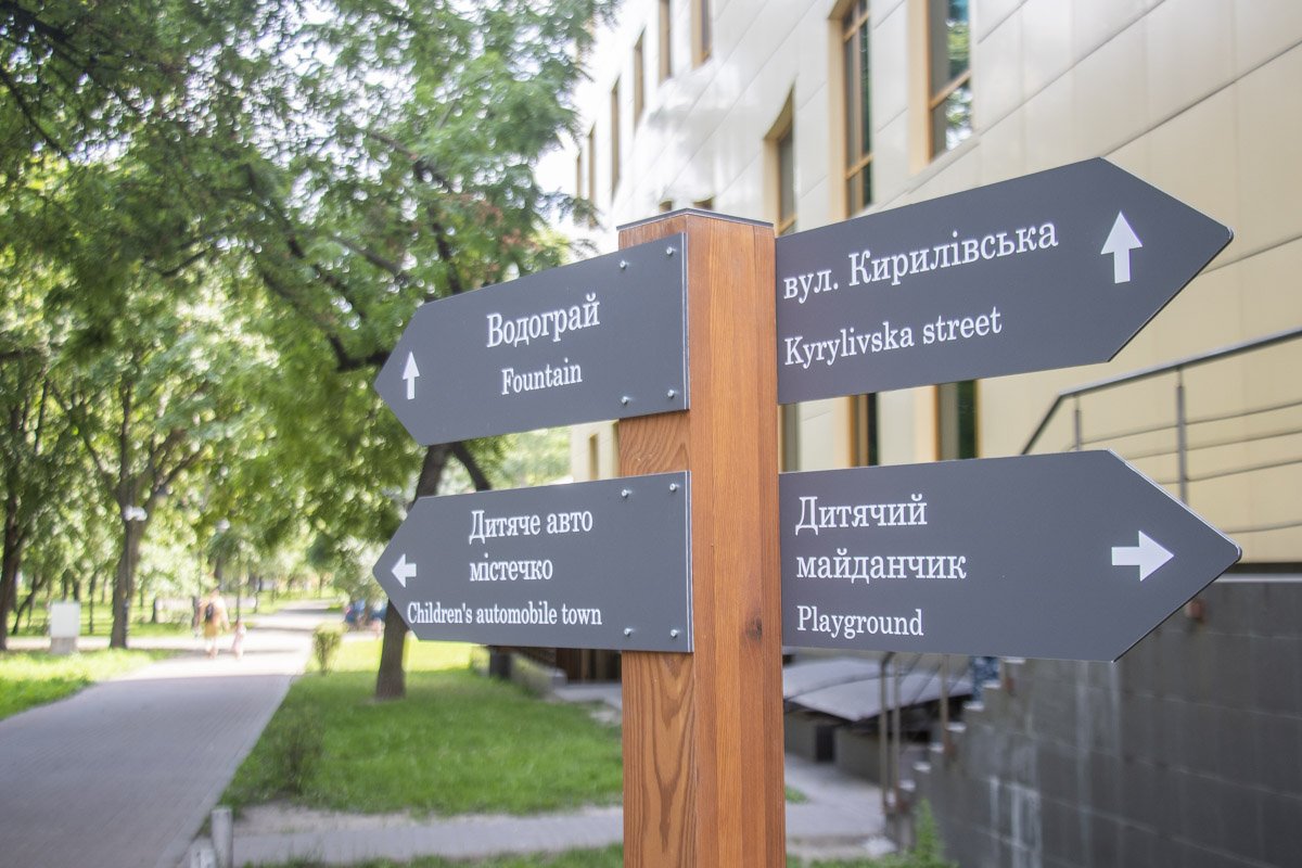 На территории установлены указатели На территории установлены указатели