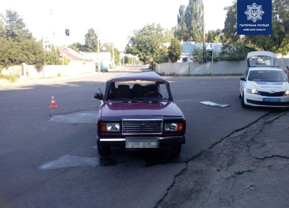 В Белой Церкви ГАЗ протаранил легковушку 