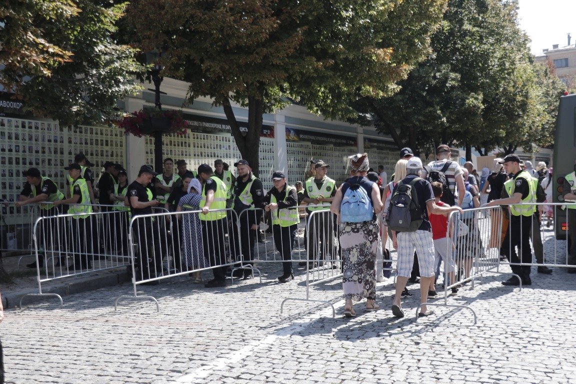 В центре Киева усилили меры безопасности