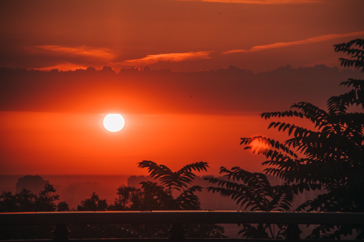 Еще на рассвете солнце обещает принести жару в столицу Еще на рассвете солнце обещает принести жару в столицу