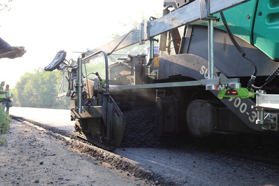 На трассе ведутся круглосуточные работы