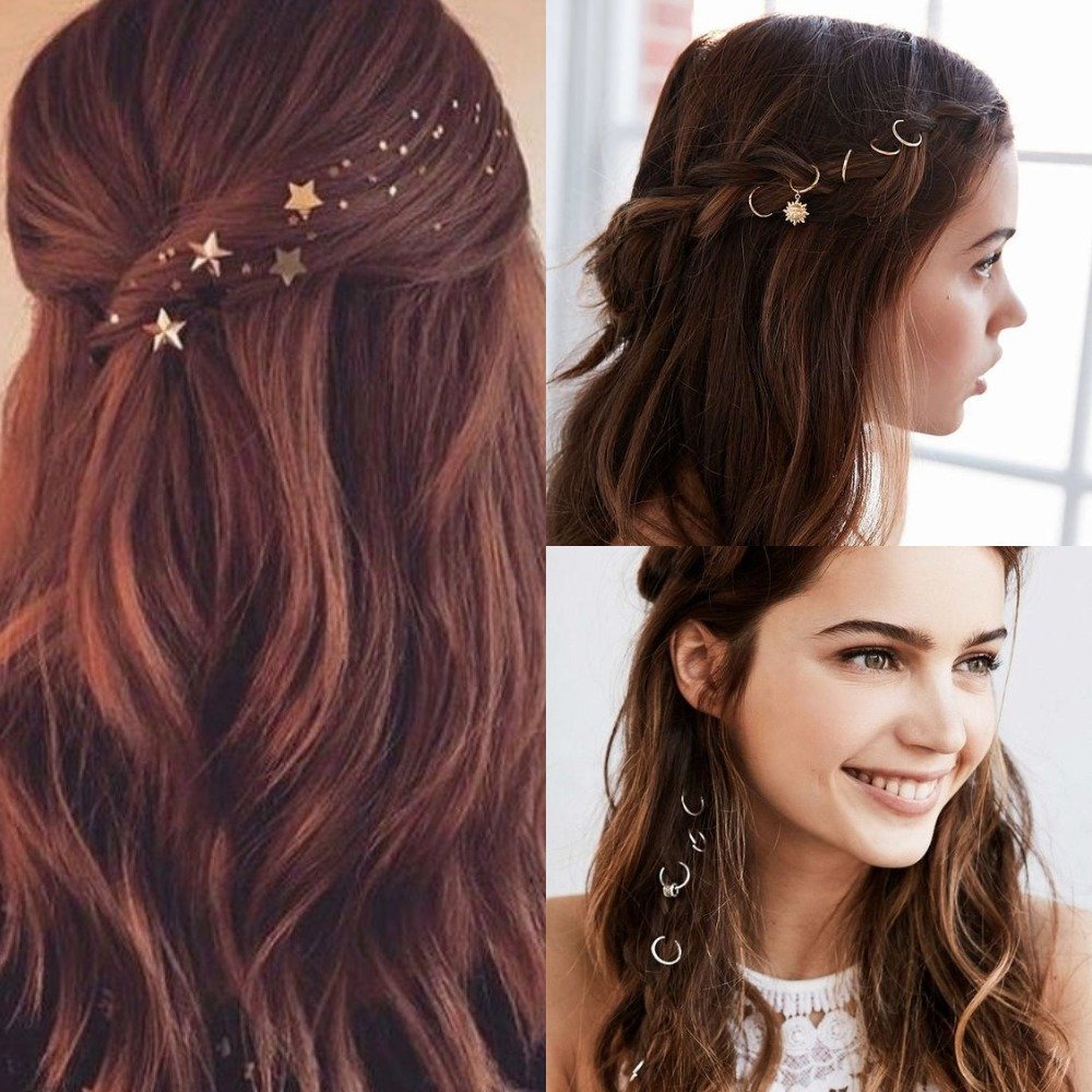 Колечки в волосах, кстати, тоже отличный аксессуар. Сделать их можно за 10 минут, не обязательно идти в парикмахерскую. Самые дешевые колечки продаются в Monpacie 