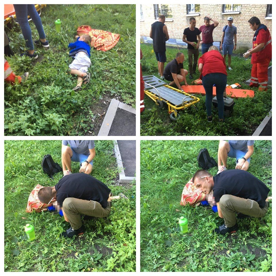 В Вишневом 4-летний мальчик выпал из окна пока пьяная мать спала в квартире