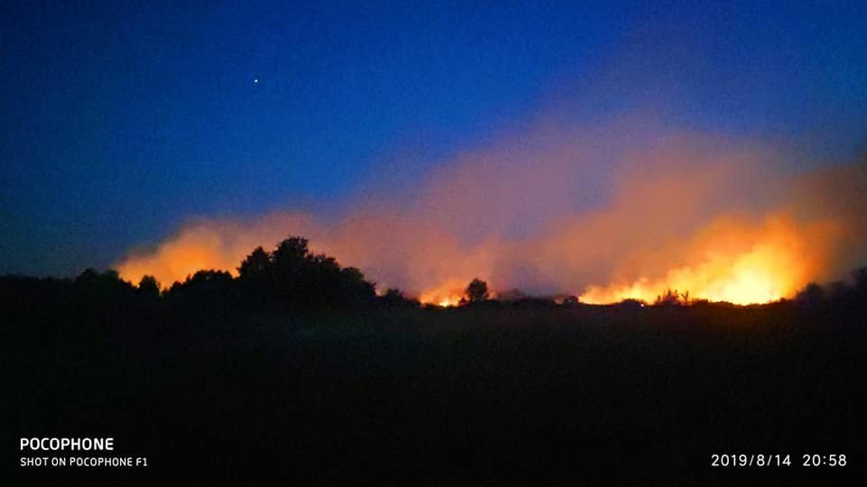 Возгорание произошло утром в среду, 14 августа