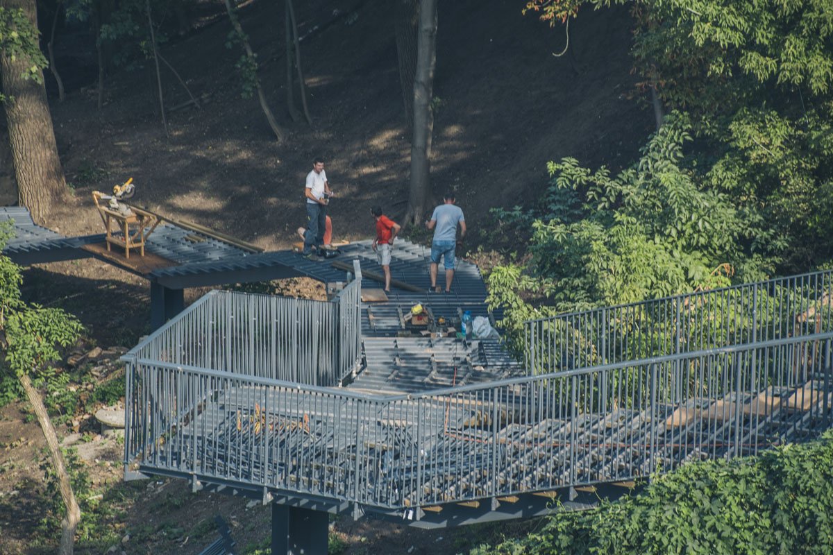 Работы еще не завершены, но уже можно понять в общих чертах, какими будут новые ступени