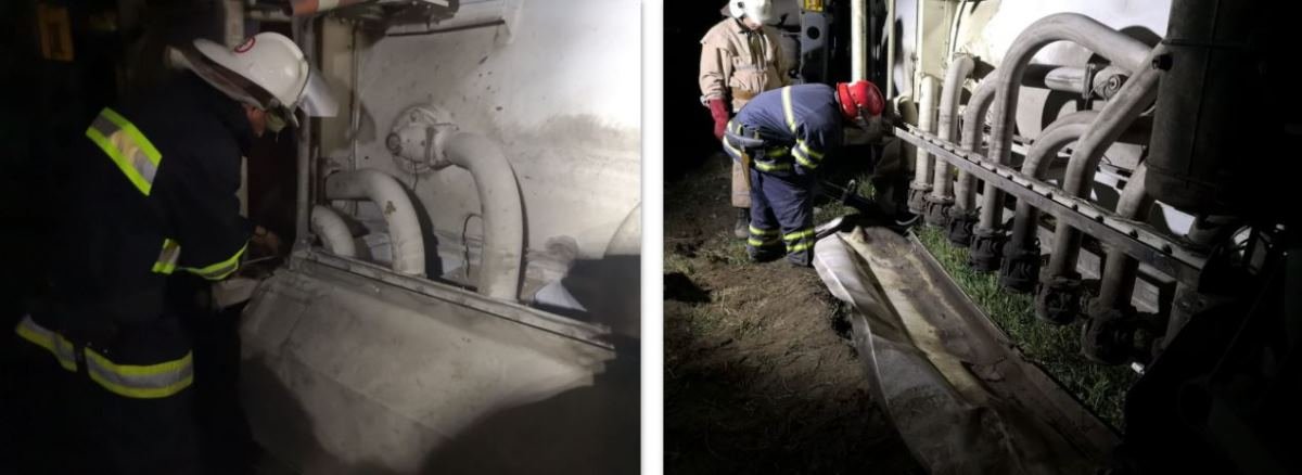 В Киевской области съехала в кювет и перевернулась автоцистерна с бензином В Киевской области съехала в кювет и перевернулась автоцистерна с бензином