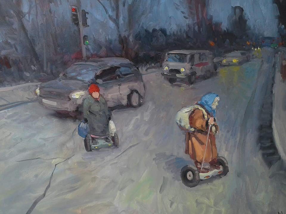 А если учесть, что картины выбирал в том числе и Президент Зеленский - выбор именно картины с шаурмой кажется не просто случайностью А если учесть, что картины выбирал в том числе и Президент Зеленский - выбор именно картины с шаурмой кажется не просто случайностью