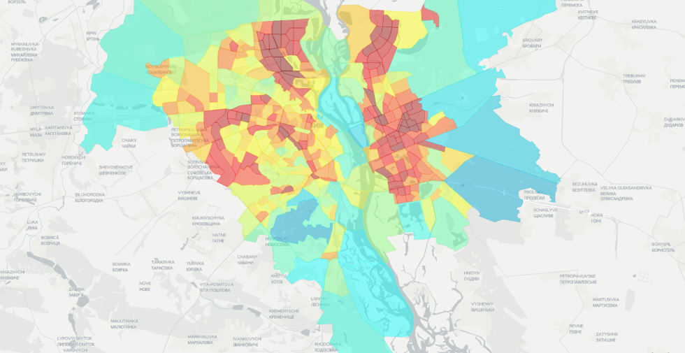 Тепловые острова Киева (2018) Тепловые острова Киева (2018)