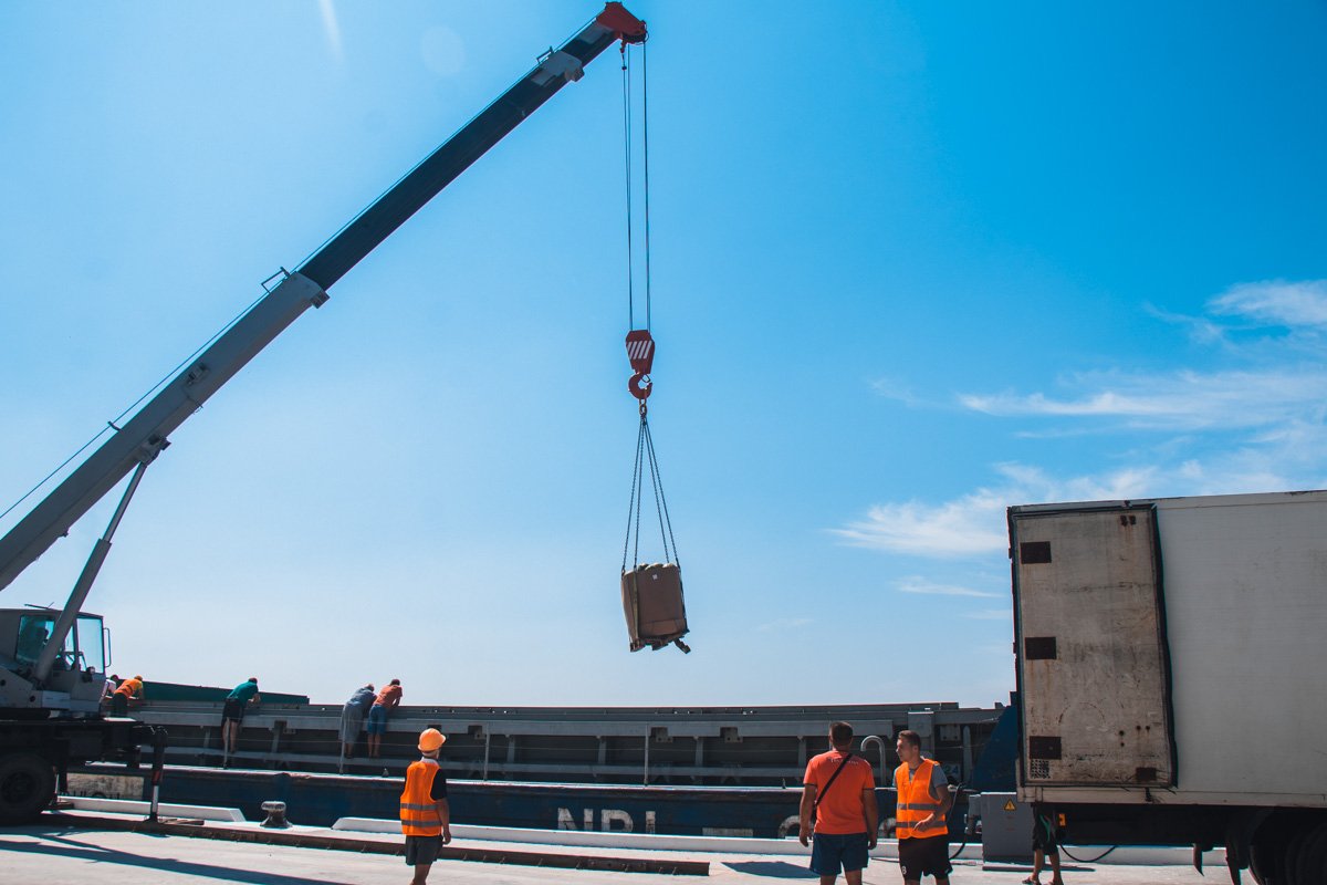 Разгрузка началась в 11:00 и продлится в течение суток Разгрузка началась в 11:00 и продлится в течение суток