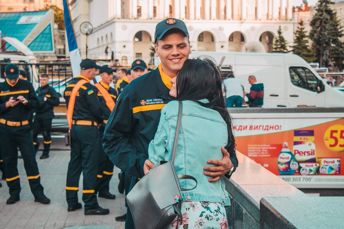 Участники Марша пришли с прекрасной группой поддержки