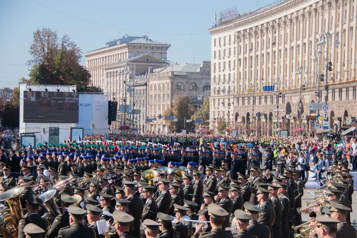 В Киеве на Майдане Независимости прошло Шествие достоинства в честь 28-летия Украины 
