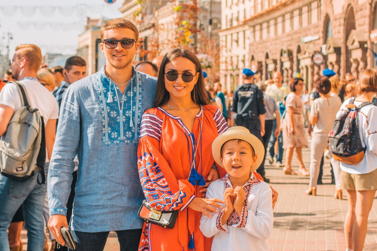 В этот день лица жителей и гостей Киева просто светились от счастья