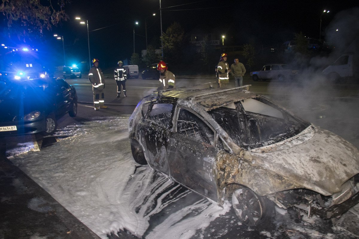 К сожалению, машина сгорела практически полностью
