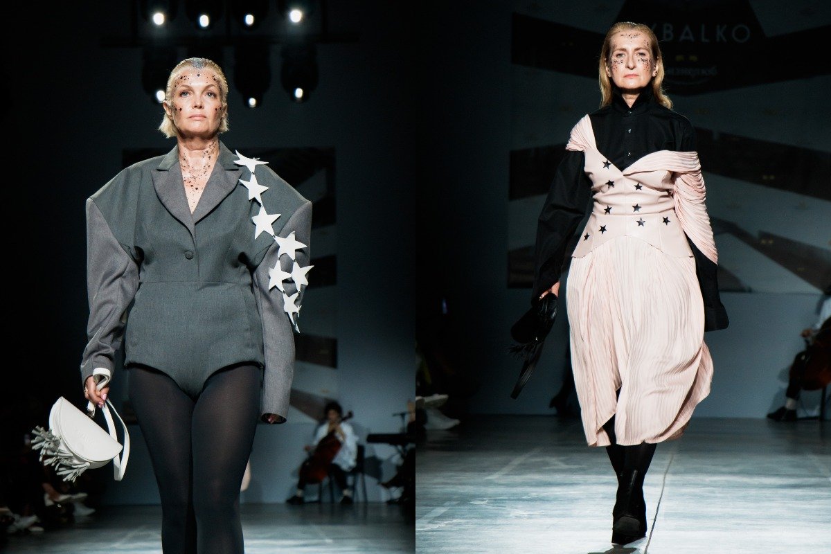 Некоторые модели появились на подиуме в смелых коротких нарядах