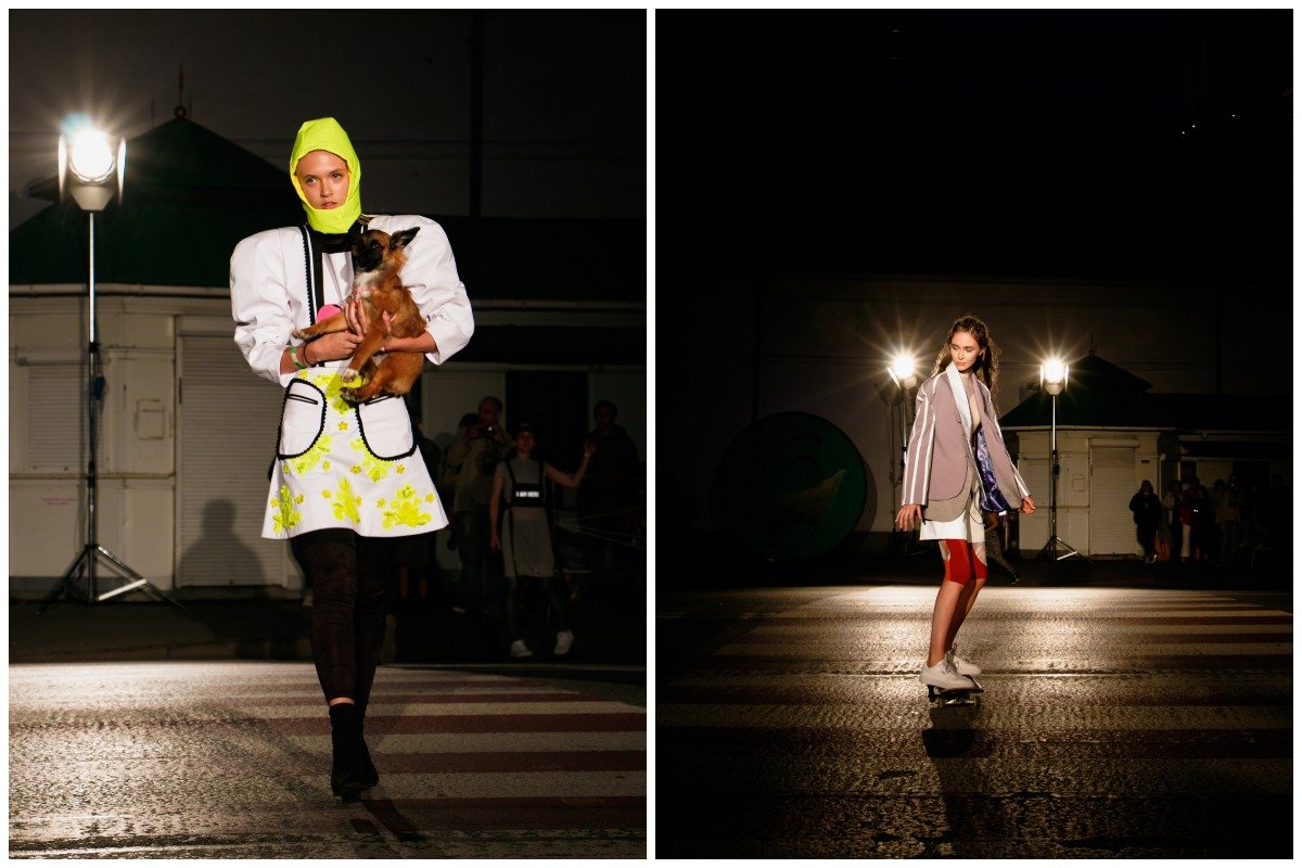 Кто-то шел с собачкой, кто-то на скейте ехал