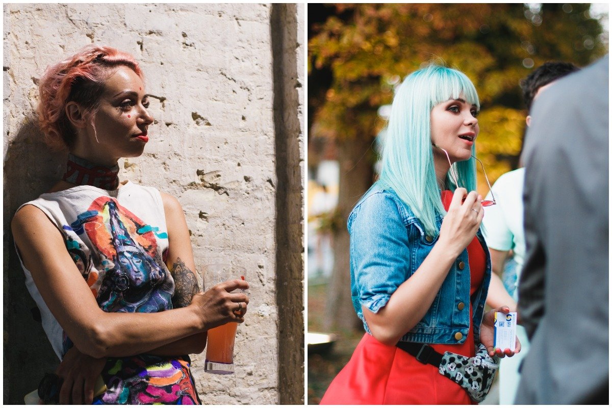 Еще один тренд UFW - яркие цвета волос. Похоже на небольшой кусочек лета среди осени 