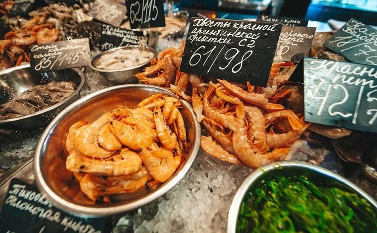 В "Черноморке" можно купить морепродукты домой