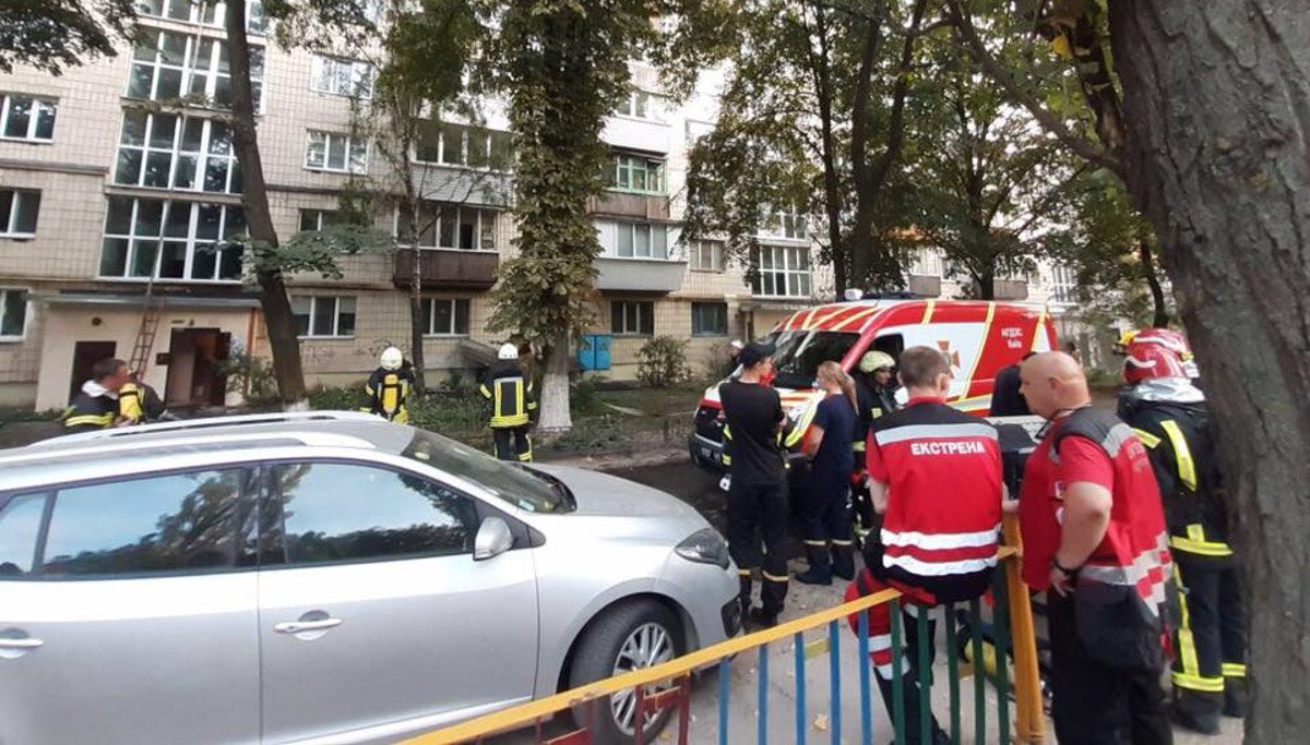 Горела квартира на девятом этаже 9-этажного дома