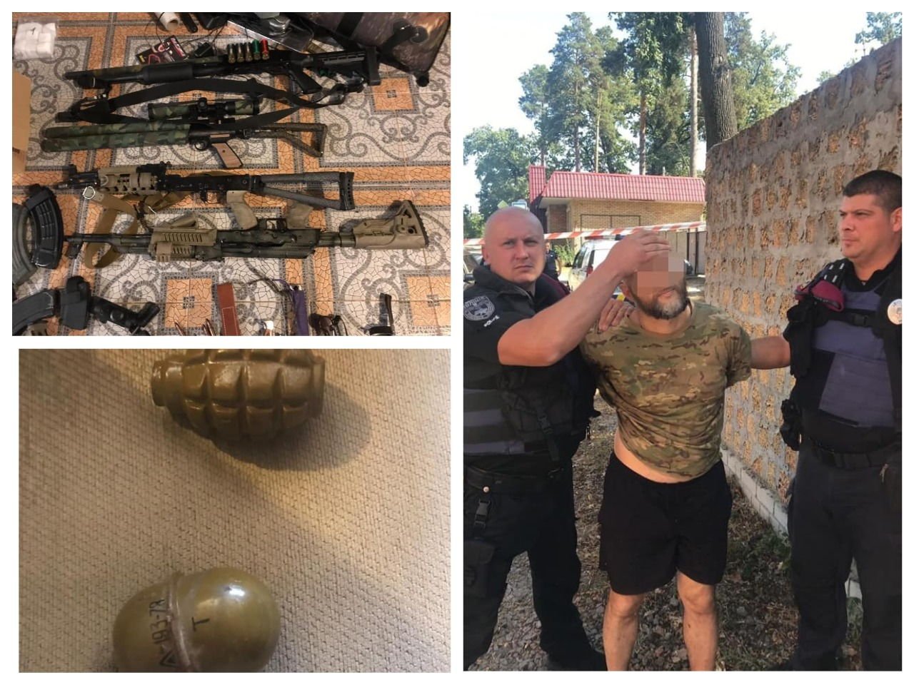 Подозреваемый оказал сопротивление полиции и бросил в них гранаты