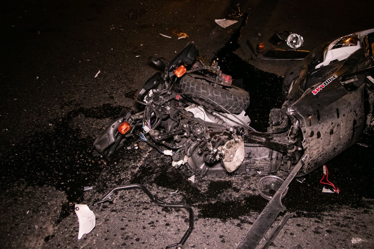 Парень чудом избежал тяжелых травм 