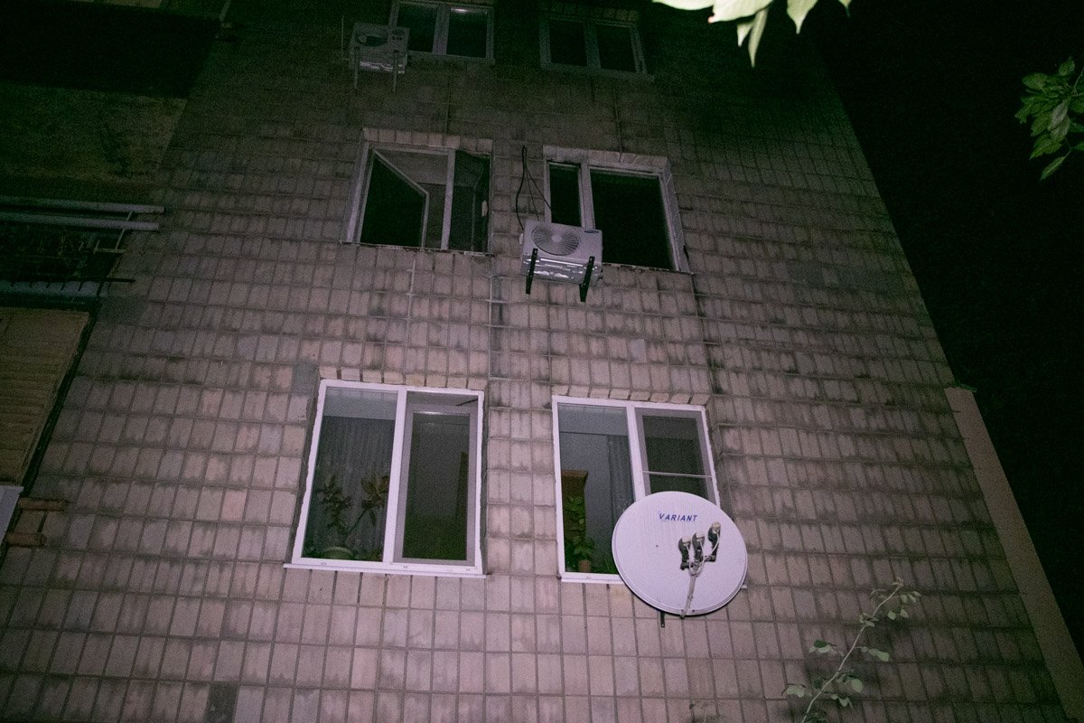 Помещение выгорело полностью, включая балкон